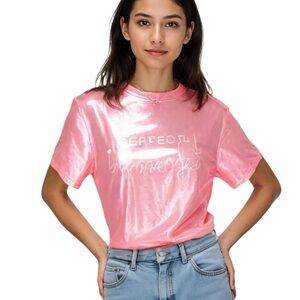 NWOT Pink “Perfectly Imperfect” T-Shirt